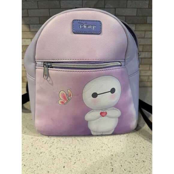 Loungefly Disney‎ Big Hero 6 Baymax Butterfly Mini Backpack. With wallet main image 6